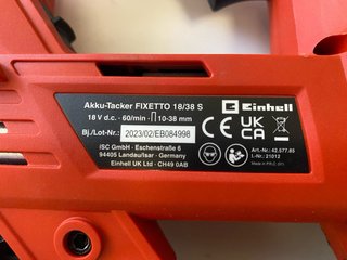 Grapadora Einhell Fixetto 18/38s.