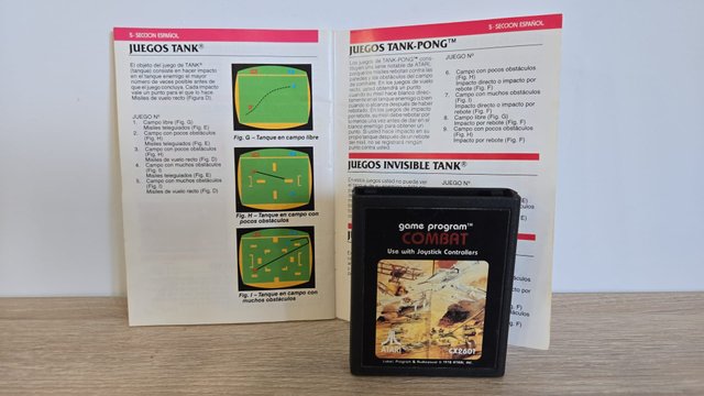 BUEN ESTADO!! Juego Atari Combat + caja + manual