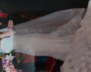 Vestido de Novia Rosa Clará con Velo,