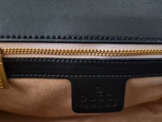 Borsa Gucci GG Marmont Pelle Nera Oro