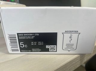 Nike Swoosh 1 TD (21) - Zapatillas Bebé.
