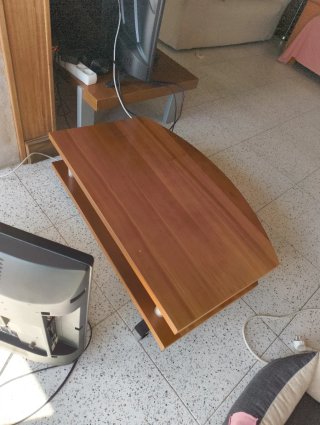 Mueble TV madera con ruedas