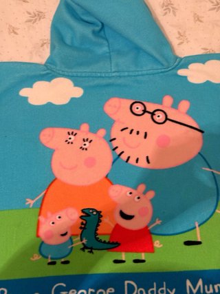 Toalla con capucha Peppa Pig para niños