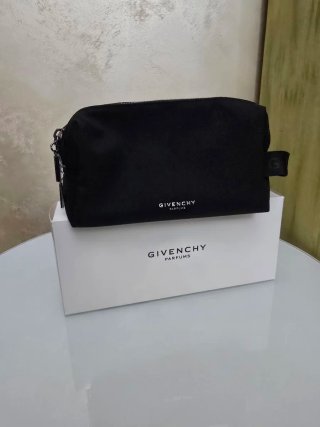 Beauty bag nera doppia cerniera