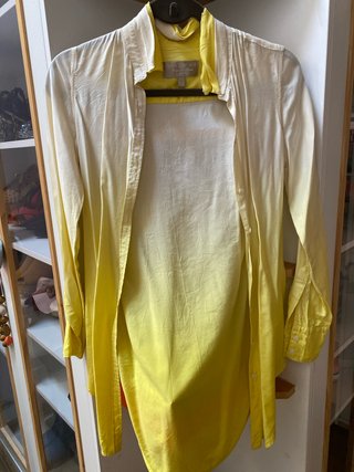 Camisa Pedro del Hierro Degradado Blanco/Amarillo