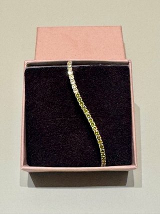 Pulsera Rivière Verde Olivina
