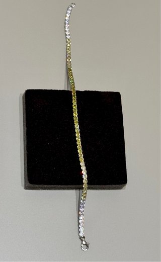 Pulsera Rivière Verde Olivina