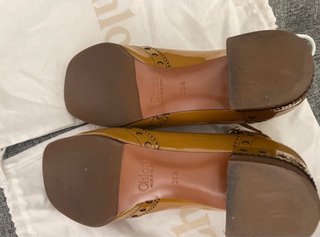 Zapatos Chloé piel charol talla 38.5