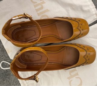 Zapatos Chloé piel charol talla 38.5