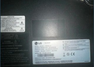 Televisión LG Negra