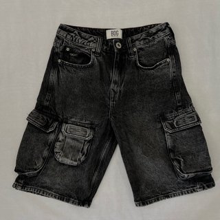 Bermudas BDG Denim Gris Multi-Bolsillo