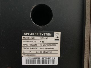 Altavoces LG XAS14F 10W