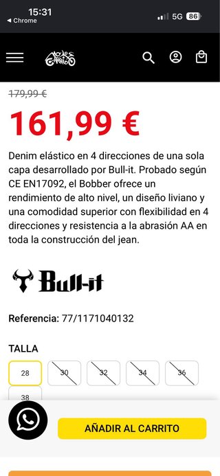 Pantalones de moto Bull-It Bobber II