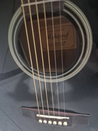 Guitarra Acústica Negra