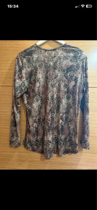 Blusa estampada talla grande