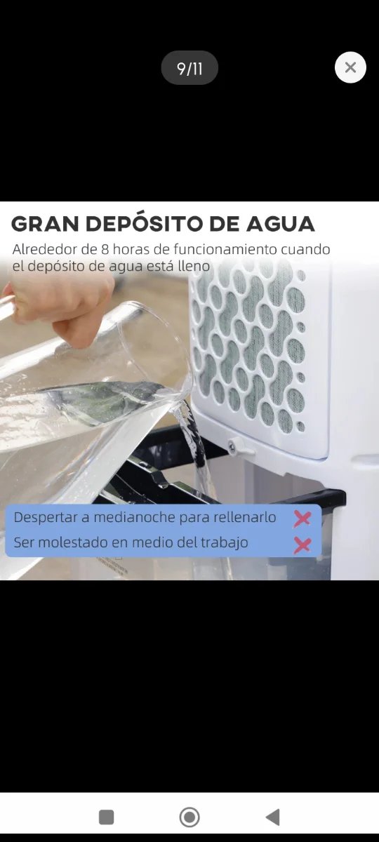 Ventilador Enfriador Aire Blanco Negro
