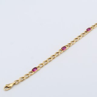 Pulsera de oro de 18k. Peso: 7.28 gr.