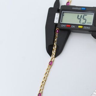 Pulsera de oro de 18k. Peso: 7.28 gr.