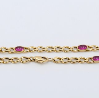 Pulsera de oro de 18k. Peso: 7.28 gr.