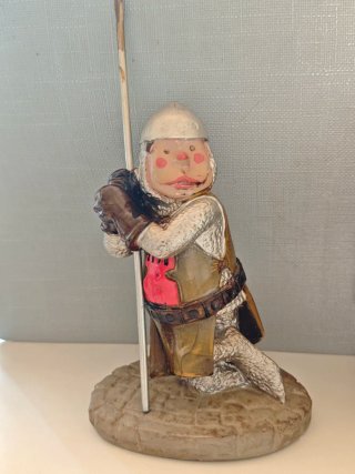 Soldado medieval escayola 23cm