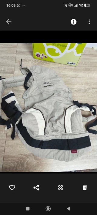 Mochila Portabebés Manduca