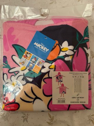 Poncho Playa Minnie 55x110cm sin estrenar