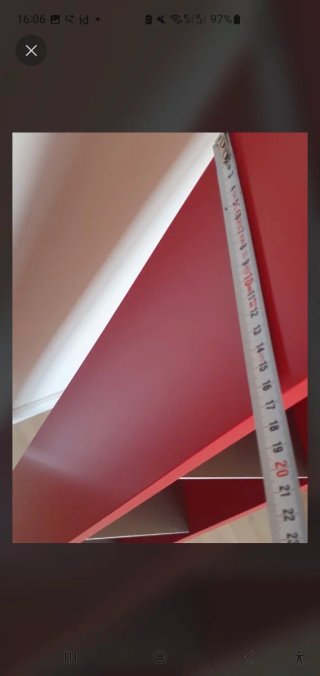 Torre Estantería CDs/DVDs/Libros Roja