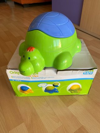 Orinal bebé tortuga Saro con tapa