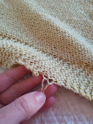 Gilet giallo largo fatto a mano handmade