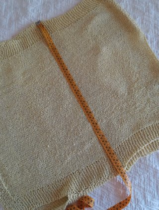 Gilet giallo largo fatto a mano handmade