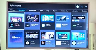 Smart TV Samsung LED 40 Curvo. Marco Blanco.