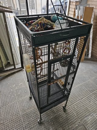 Jaula grande para loros, agapornis, periquitos