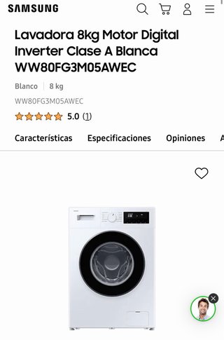 Lavadora Samsung 8kg nueva en su caja