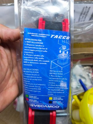 Tacos Antivibrantes TACCO Elastómero Vulcanizado