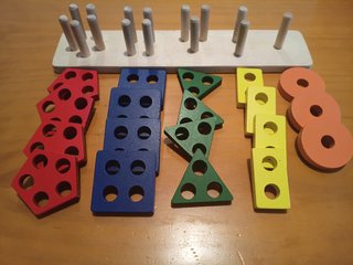 Puzzle Encajable Madera Formas