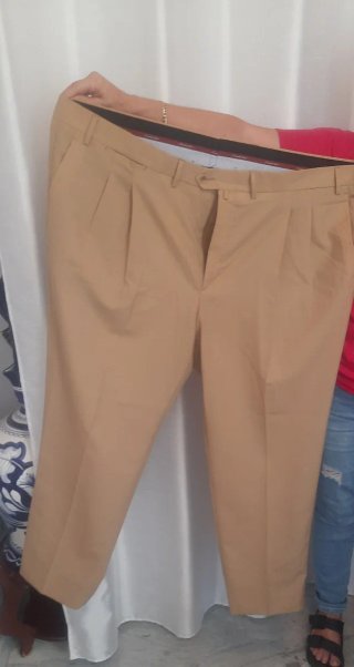 Pantalón Emilio Tucci Talla 62 Beige