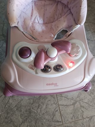 Andador bebé Asalvo rosa