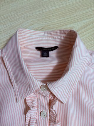 Camicia righe rosa Tommy Hilfiger
