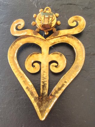 Lote 2 Joyas Vintage Christian Lacroix Corazón