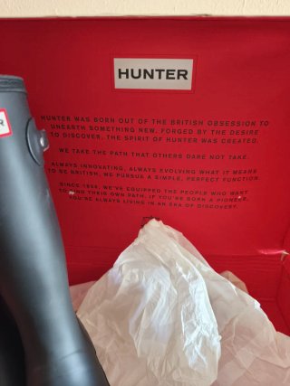 Botas de agua niña Hunter negras