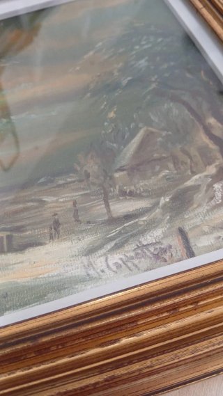 Quadro dipinto a mano ad olio su tavola firmato