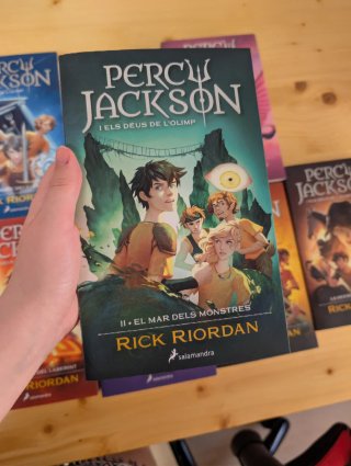 Colección libros de Percy Jackson en catalán