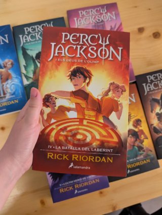 Colección libros de Percy Jackson en catalán