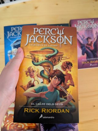 Colección libros de Percy Jackson en catalán