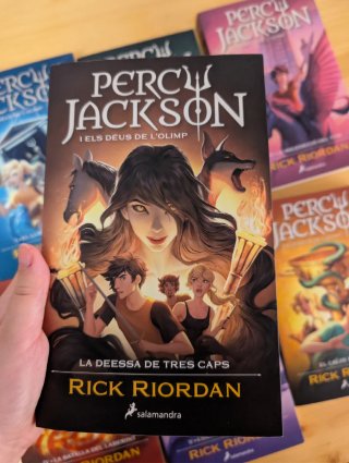 Colección libros de Percy Jackson en catalán
