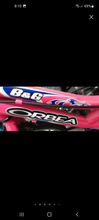 Bicicleta Orbea Infantil Rosa 20 pulgadas.