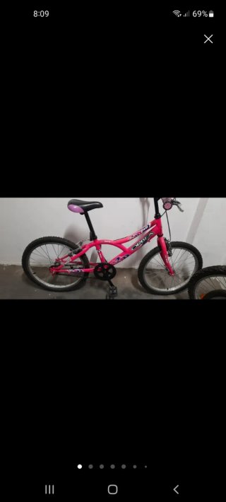 Bicicleta Orbea Infantil Rosa 20 pulgadas.