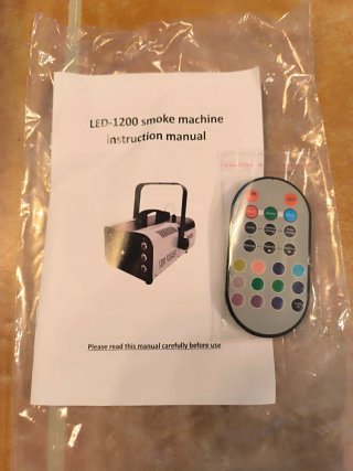 Maquina Humo para Fiestas + Líquido + Tubos Led