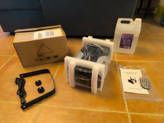 Maquina Humo para Fiestas + Líquido + Tubos Led