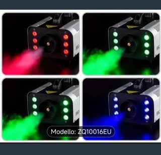Maquina Humo para Fiestas + Líquido + Tubos Led